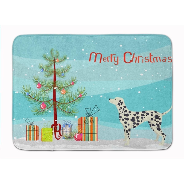 Carolines Treasures Dalmatian Christmas Tree Machine Washable Memory Foam Mat CK3534RUG - main
